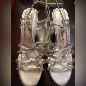 Rampage silver sandals size 10